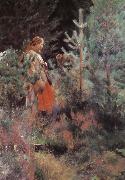 Anders Zorn Shepherdess oil painting